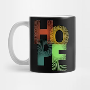Vibrant Typography HOPE T-Shirt - Embrace Positivity in Style 3 Mug